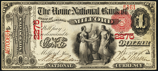 1875 $1 