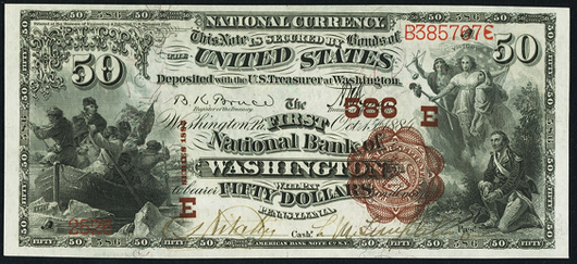 1882 \$50 Brown Back - Front