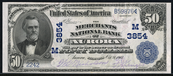 1902 \$50 Date Back - Front