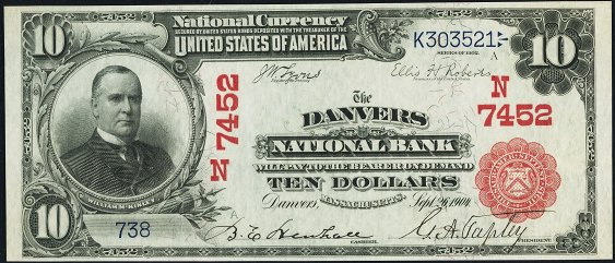 1902 $10 Red Seal - Front