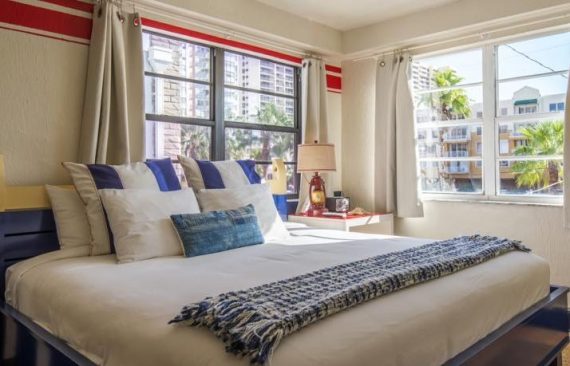 Suíte do Freehand Miami, considerado o melhor hostel da cidade / Foto: divulgação