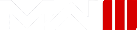 Transparent logo for Call of Duty: Modern Warfare III (2023) that's spelled out as MWIII with a red III
