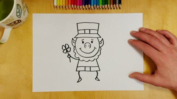 How to draw a leprechaun hat hotsell