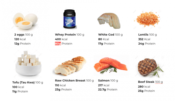 quel aliment contient plus de protéines pour 100g