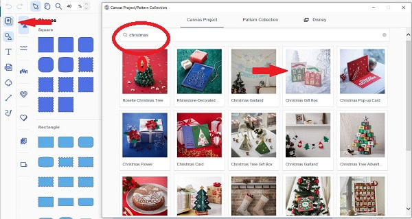 Free Christmas projects in Canvas Workspace