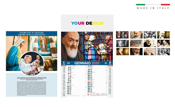 Calendario olandese illustrativo 12 ff. 29x47 ca. - immagine 2