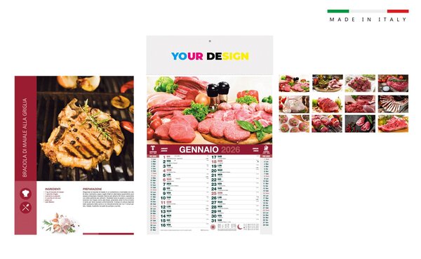 Calendario olandese illustrativo 12 ff. 29x47 ca. - immagine 3