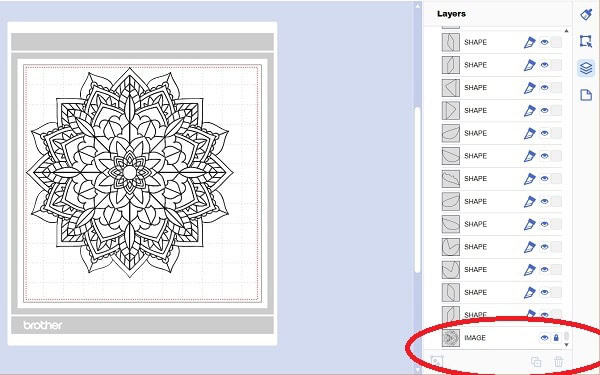 Canvas Workspace Trace Image unlock original image graphic