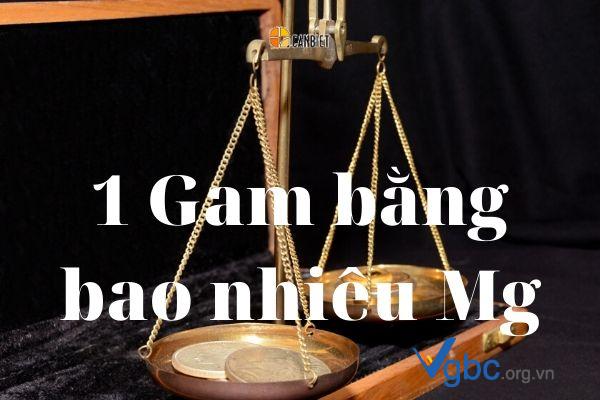 Đơn vị đo khối lượng nhỏ hơn gam