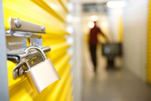 padlock on self storage unit
