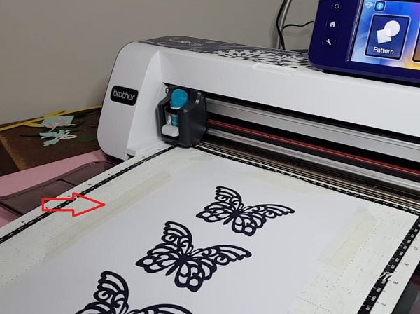 Using masking tape on your Scan N Cut mat