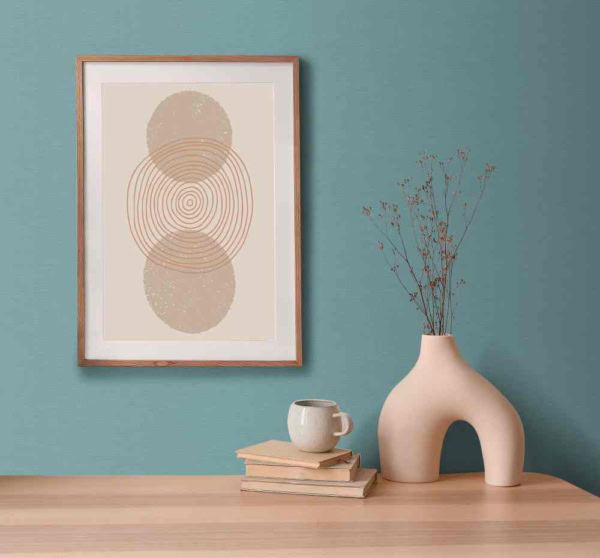 papel pintado liso azul