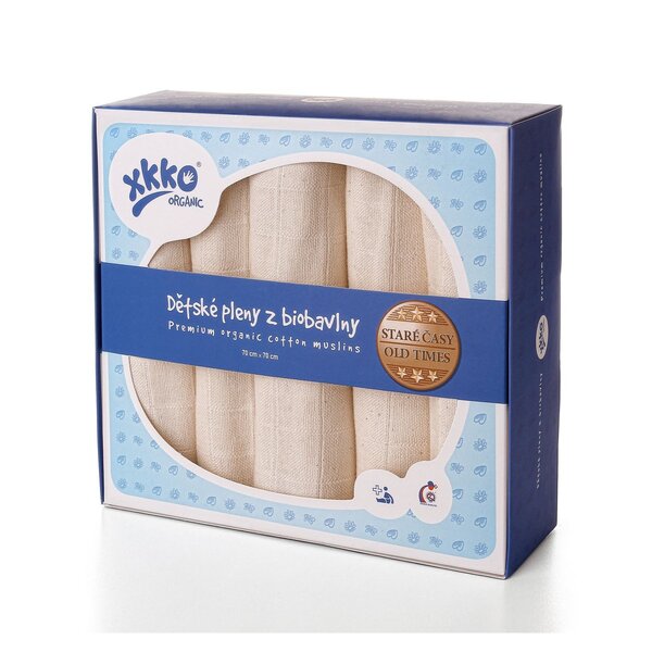 XKKO Mullwindel 70x70cm Farbe Natur - Stoffwindel