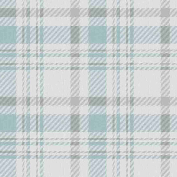 Papel pintado de cuadros escoceses azul claro