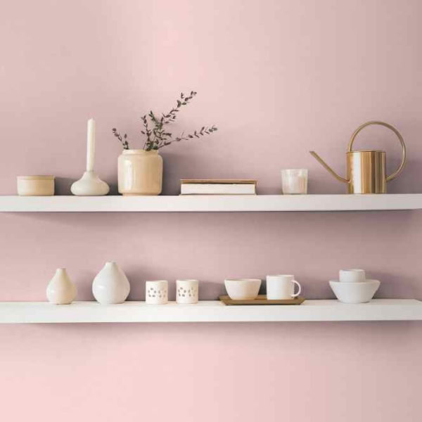 papel pintado liso rosa