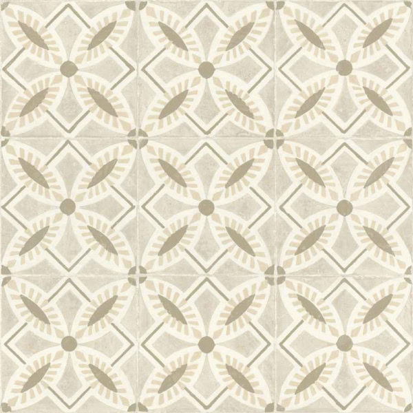 Papel Pintado imitación azulejos beige