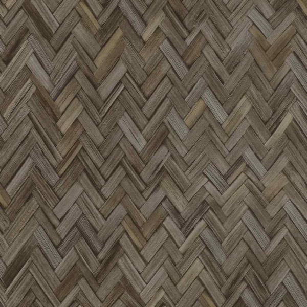 Papel pintado estilo espiga marron ocuro