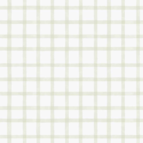 Papel Pintado Watercolor checks Verdes