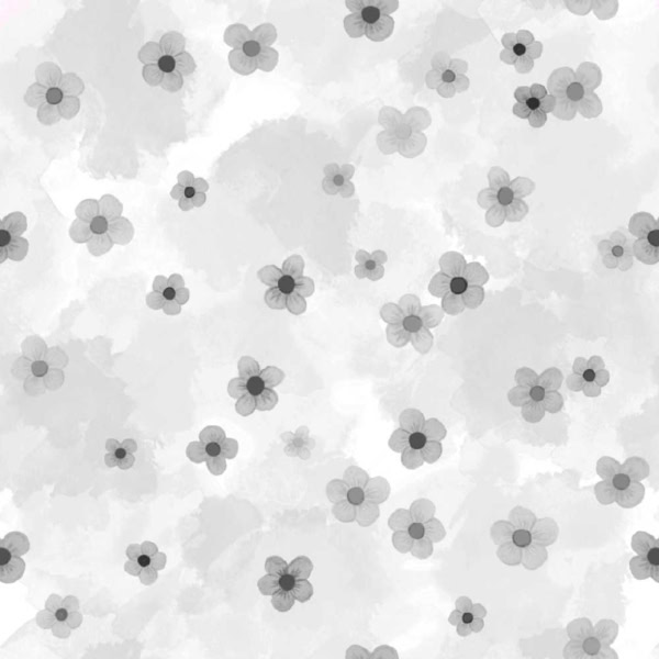 Papel Pintado Flores Grises