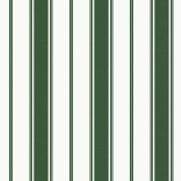 Papel Pintado rayas oxford verde