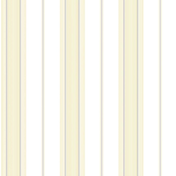 Papel Pintado Rayas Arte Amarillo