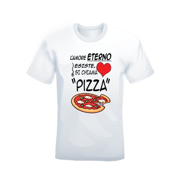 T-shirt Pizza bianca