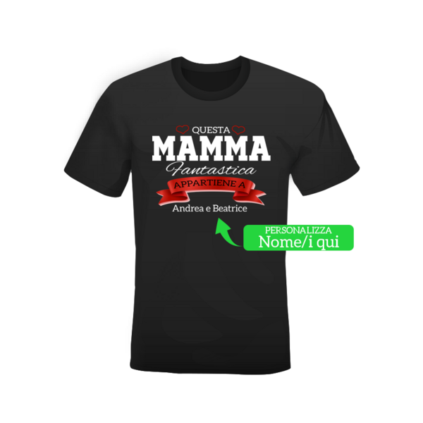 T-shirt MAMMA FANTASTICA black