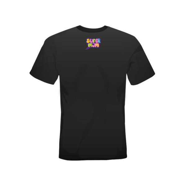 T-shirt Super Mom black retro