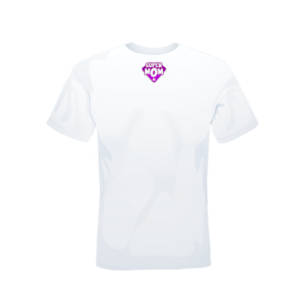 T-shirt super mom bianca retro