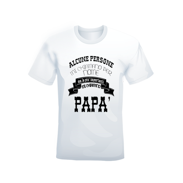 T-shirt mi chiamano Papà day bianca o nera - immagine 5