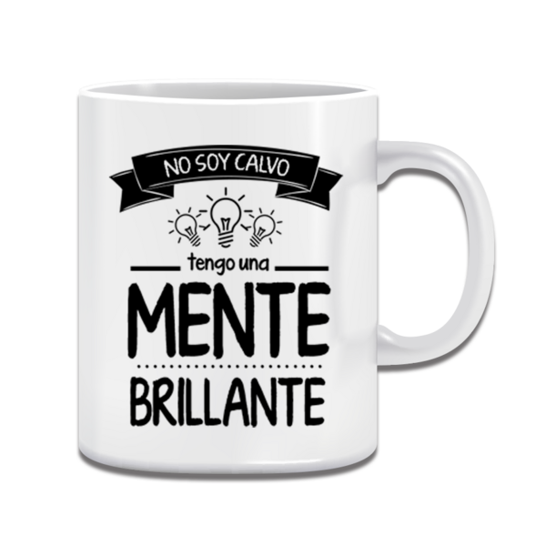 Tazza Bianca Ceramica Papà calvo stampa a Sublimazione