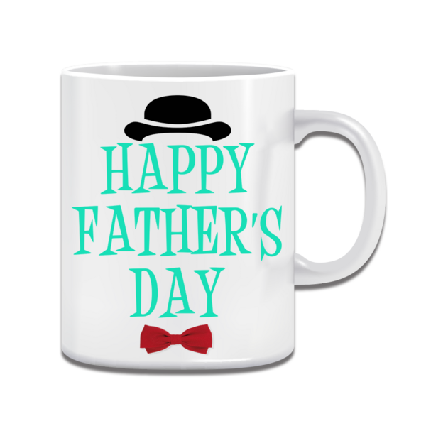Tazza Bianca Ceramica happy father day stampa a Sublimazione