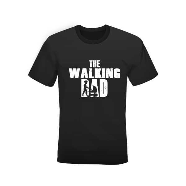 T-shirt The walking dad bianca o nera - immagine 2