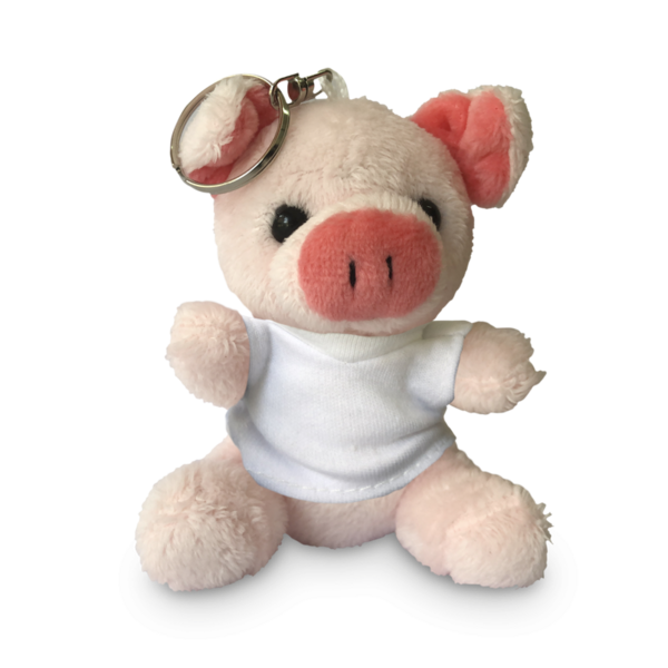 Portachiavi Peluche vari modelli con mini t-shirt personalizzabile - immagine 2