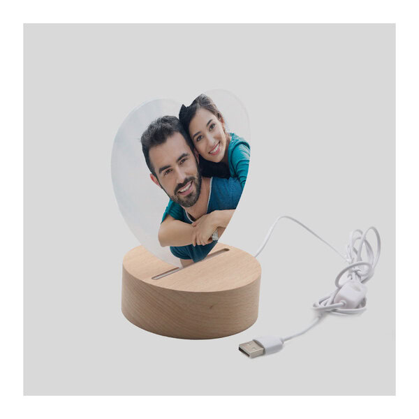 Base in Legno o plastica LED con Plexy Sublimatico varie forme - immagine 3