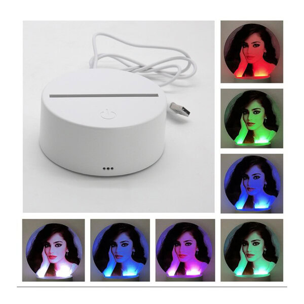 Base in Legno o plastica LED con Plexy Sublimatico varie forme - immagine 7