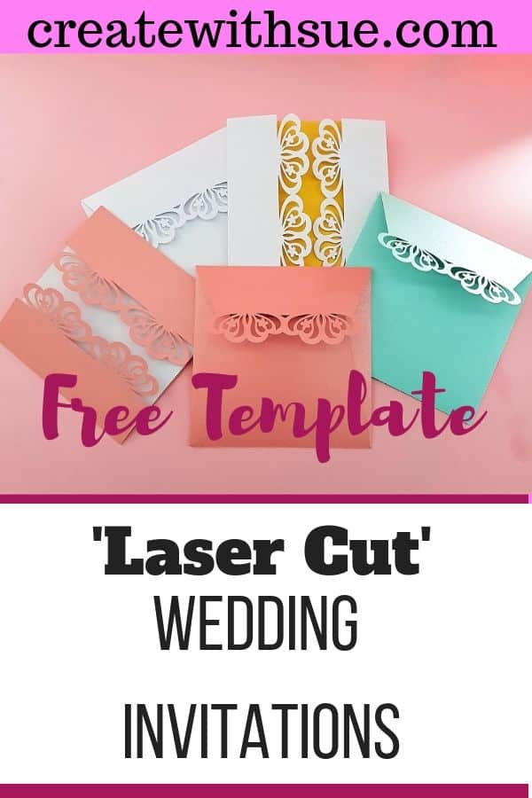 Laser Wedding invitations free template Pinterest pin for creative ideas in the post Wedding favor ideas