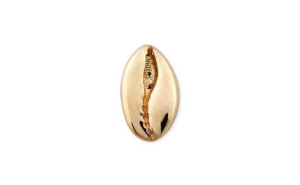 Coffee bean stud by ERTH Jewelry