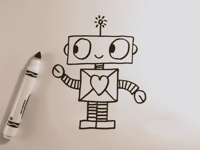 How to Draw a Cartoon Robot Animated Cute Cartoon Robot Drawing