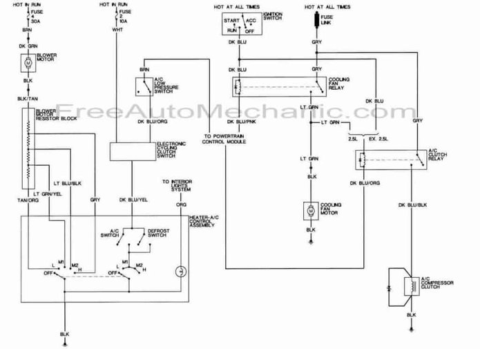 Air Conditioning Wiring Diagram For 1989 Dodge Dakota - Dodge dakota wiring diagram