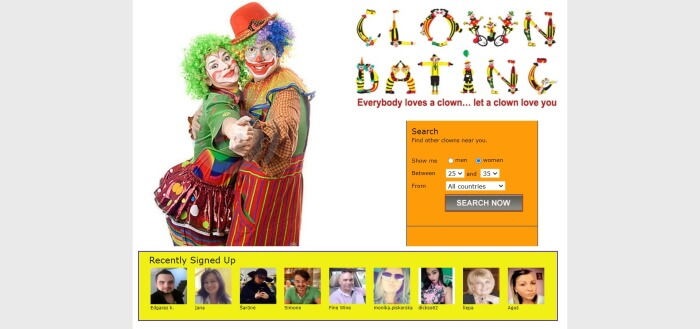 clown dating review