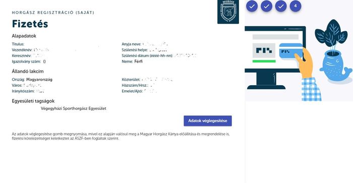 horgászkártya regisztráció