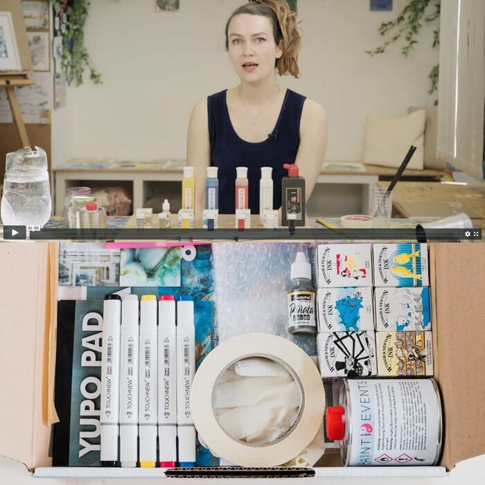 Alcohol Ink Video + Starter-Set