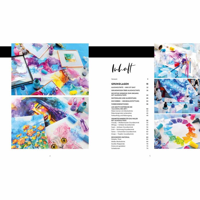 Alcohol Ink Grundlagen, Techniken, Motive, Schritt für Schritt (Desirée Delâge) – Bild 4