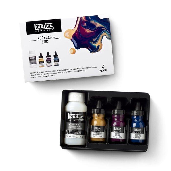 Liquitex Acrylic Ink Pouring Set - Dunkle Farben – Bild 4