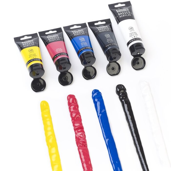 LIQUITEX BASICS Acrylfarben Set (4x75ml + 1x118ml) – Bild 2