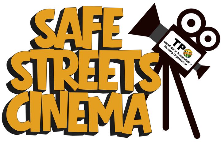 Safe Streets Cinema logo in chunky yellow letters with a vintage film camera.