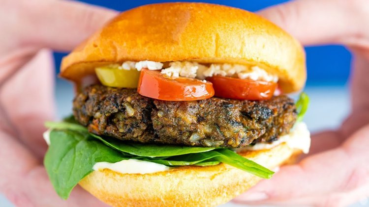 hamburguer de grao de bico hamburguer de grao de bico