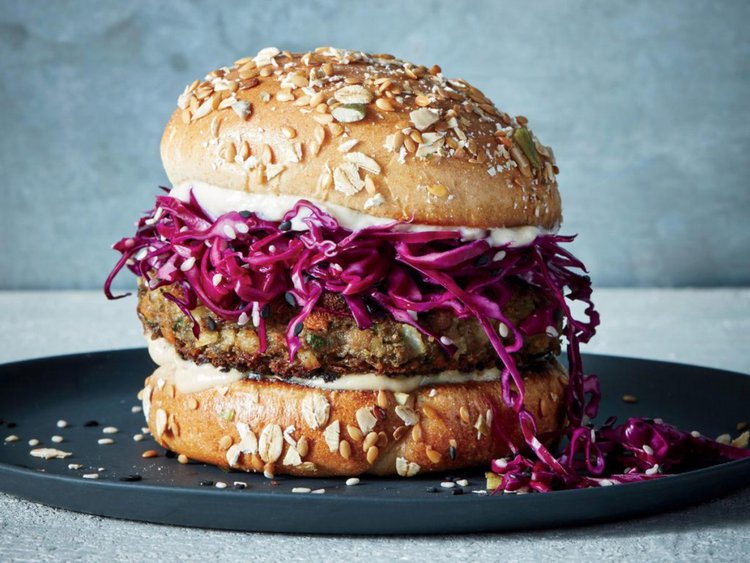 hamburguer de grao de bico hamburguer de grao de bico
