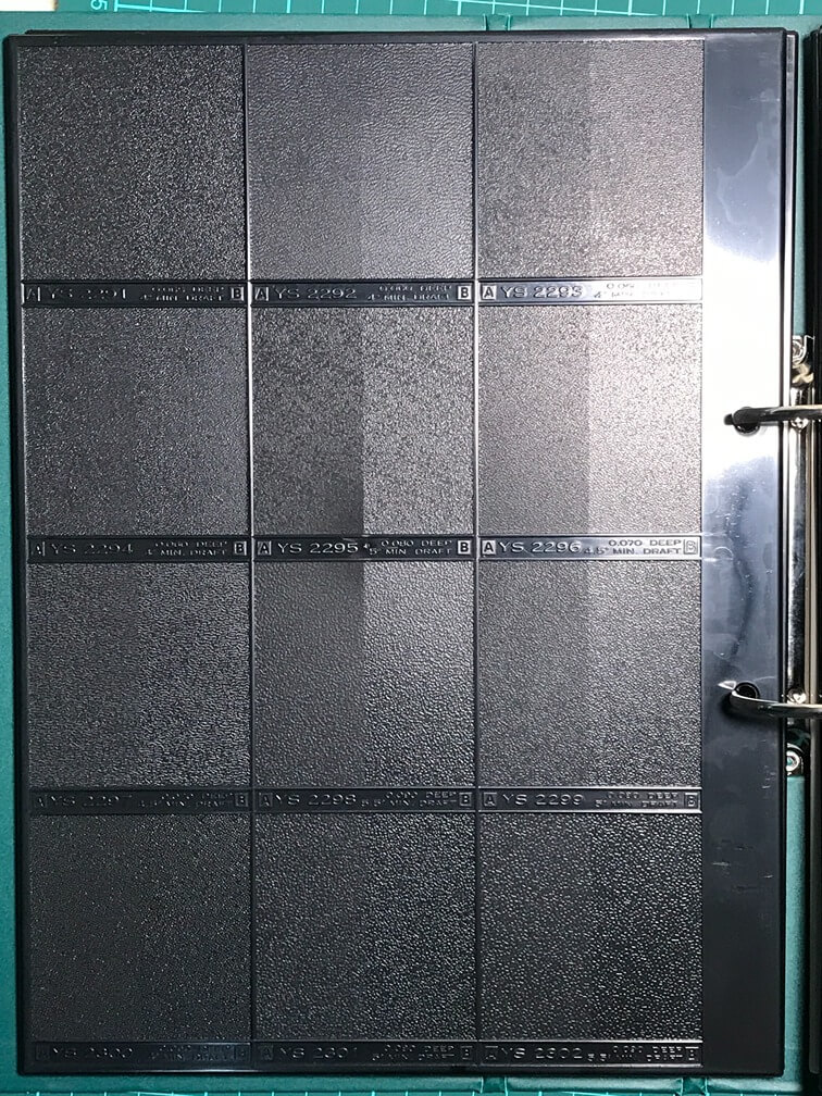 YS2280 to YS2302 Texture Plate_Back Side